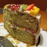 Recipe: Zucchini Cake with Fresh Fruit and Cream Cheese Frosting