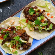 Korean-style Beef Tacos